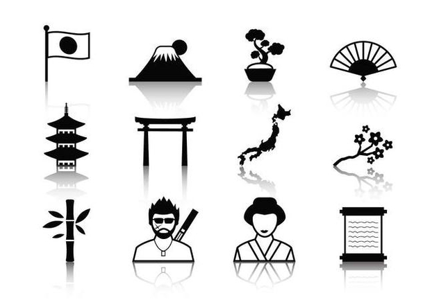 Free Japanese Icons Vector - Free vector #405585