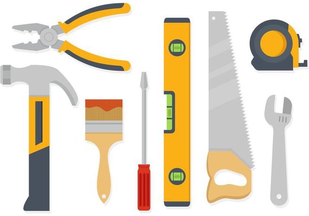 Free Hand Working Tools Vector - Free vector #405595