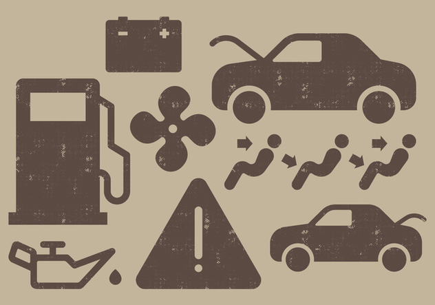Car Dashboard Icons - vector gratuit #405865 