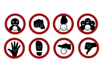 Bullying Sign Vector - Free vector #406985