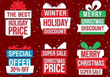 Free Vector Christmas Gift Boxes - бесплатный vector #409115