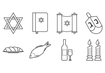 Free Jewish Icon Vector - бесплатный vector #409785