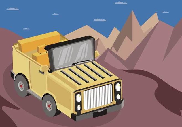 Free Jeep Illustration - Free vector #410615