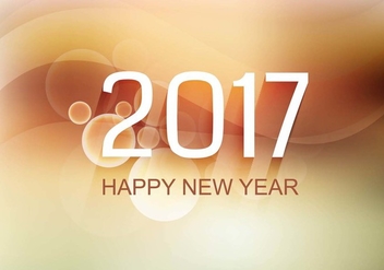Free Vector New Year 2017 Background - Kostenloses vector #410695