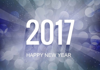 Free Vector New Year 2017 Background - vector gratuit #410725 