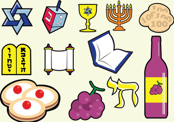 Shabbat Jewish Icon - vector #411005 gratis