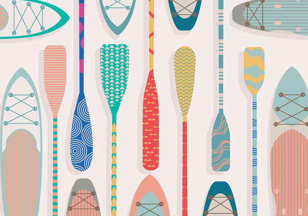 Paddle Colorful Vector - Kostenloses vector #412495