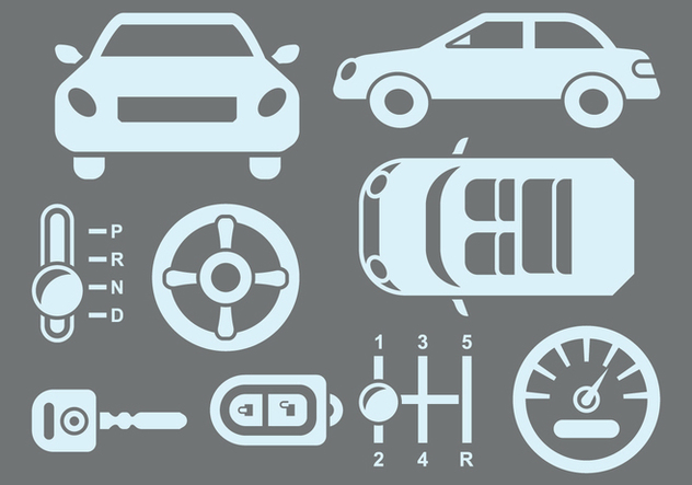 Car Parts Icons - Free vector #413195