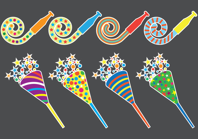 Party Blower Icons - Kostenloses vector #415115