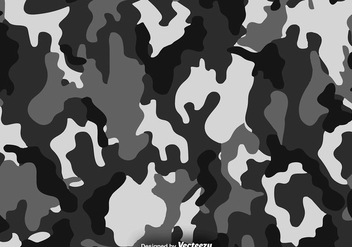 Vector Black And Grey Camouflage Pattern - Kostenloses vector #416085