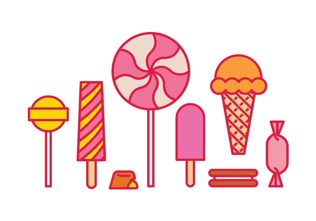 Sweet icons - Free vector #418245