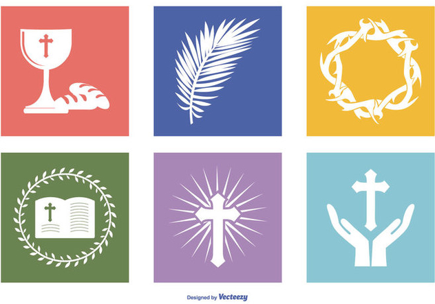 Holy Week Icon Collection - Kostenloses vector #418345