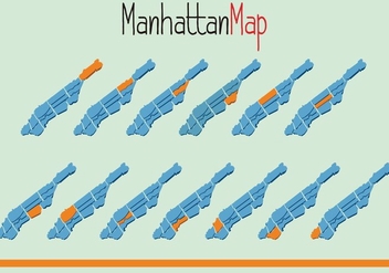 Vector of Manhattam Map - Kostenloses vector #418675