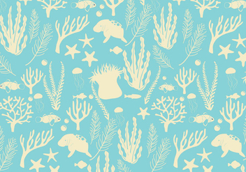 Seabed Pattern Vector - Free vector #420345