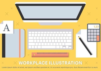 Free Vector Workplace Elements - Free vector #420565