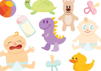 Free Baby's Toys Vectors - vector gratuit #421925 