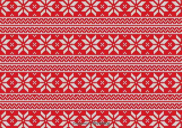 Red Christmas Fabric Vector Pattern - vector #422105 gratis