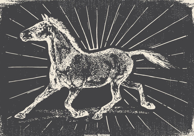 Vintage Horse Illustration - vector #422495 gratis