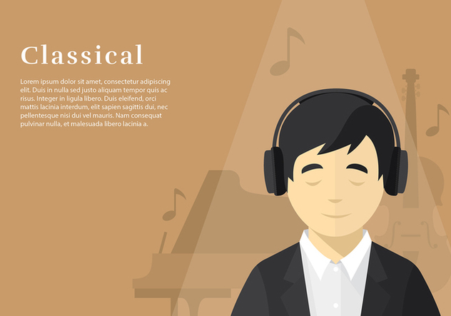 Head Phone Listening Classical Free Vector - Free vector #424765