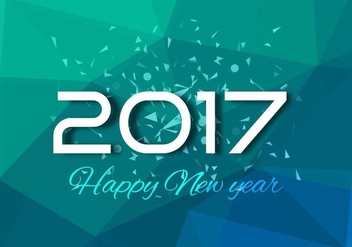 Free Vector New Year 2017 Background - Kostenloses vector #425125
