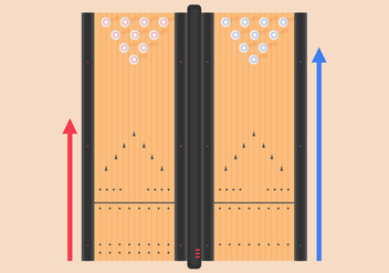 Bowling Lane Vector Illustration - Kostenloses vector #425705