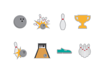 Free Bowling Vector Icons - Kostenloses vector #425715