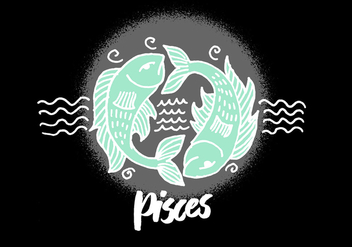 Pisces Zodiac Symbol - vector gratuit #428015 