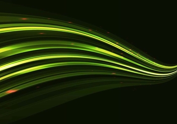 Free Vector Shiny Green Wave Background - Kostenloses vector #428055