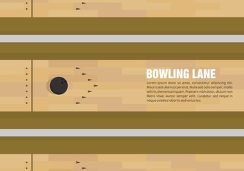 Bowling Lane Vector - vector #428115 gratis