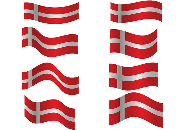 Danish Flag Vector - vector gratuit #428355 