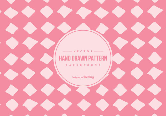 Cute Pink Hand Drawn Style Pattern Background - vector gratuit #428455 