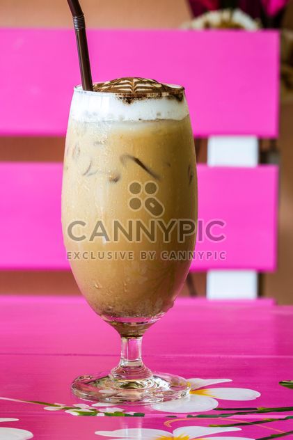 Glass of iced cappuccino - image #428745 gratis