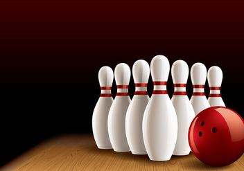 Bowling Lane Realistic Vector - Free vector #429245
