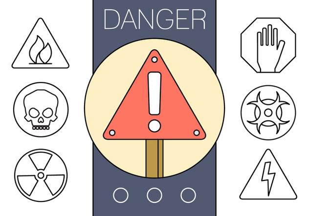 Free Linear Signs of Danger - Kostenloses vector #429395