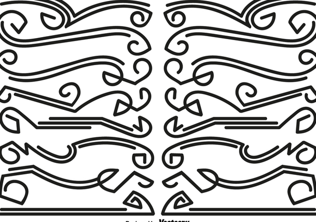 Abstract Line Dividers - Vector - Free vector #429845