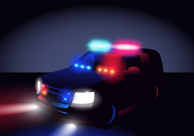 Police Lights In The Dark - vector #432555 gratis