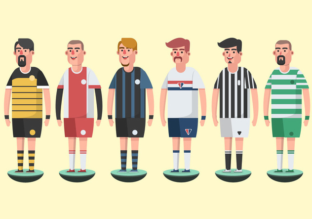 Subbuteo Game Players Vector Pack - Free vector #433635