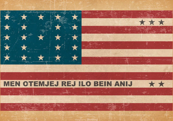 Grunge Flag of Bikini Atoll - Free vector #435065
