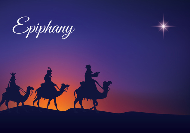 Epiphany Night Silhouette Free Vector - Free vector #435275