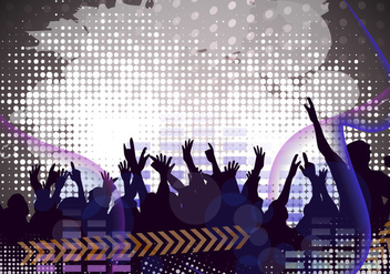 Block Party Vector with Grunge Effect - Free vector #435435