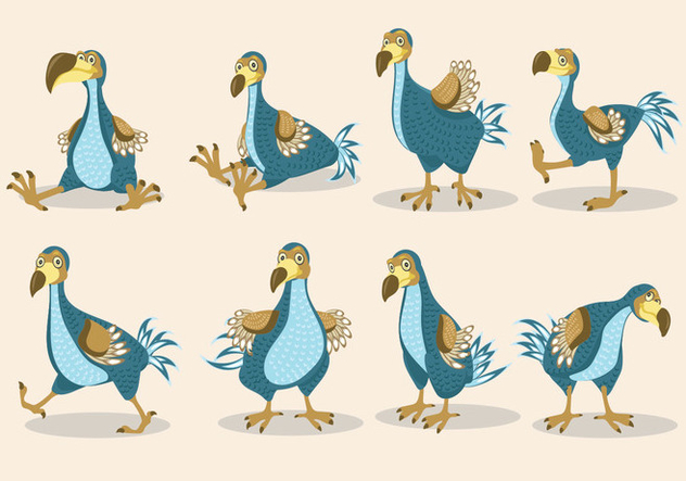 Dodo Bird Illustration Cartoon Style - vector #436495 gratis