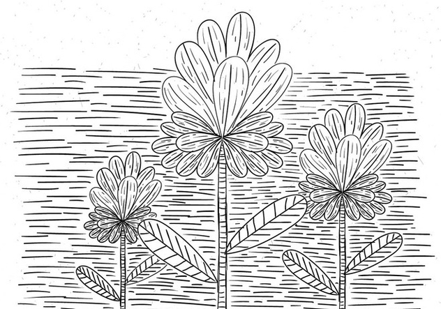 Free Vector Flower Illustration - Free vector #436525