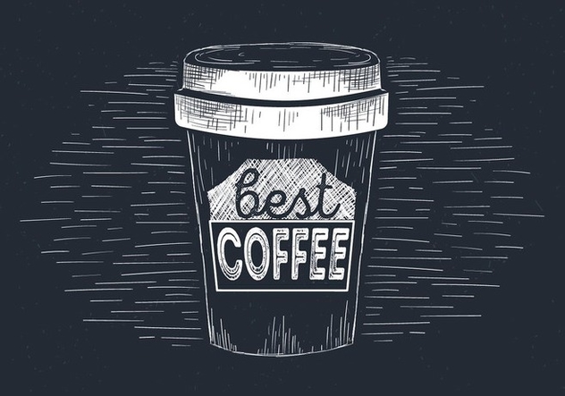 Free Hand Drawn Vector Coffee Illustration - vector #437375 gratis