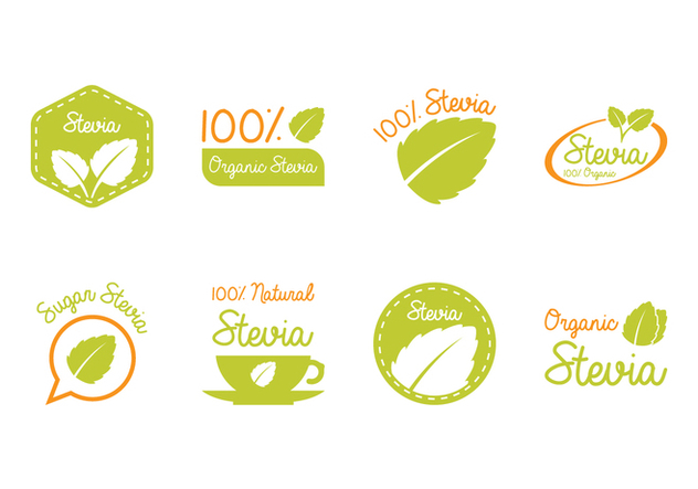 Stevia Label and Logo - бесплатный vector #437795