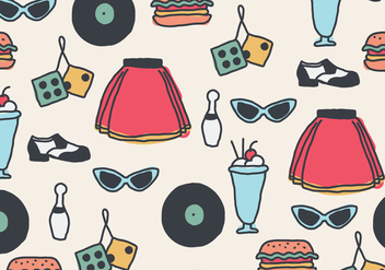 50s Pattern - Free vector #439355