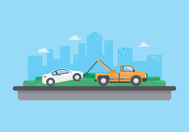 Free Towing Car Illustration - Free vector #439925