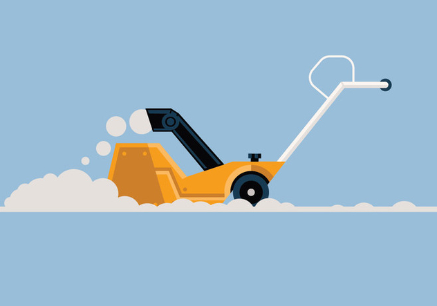 Snow blower vector illustration - Free vector #441675