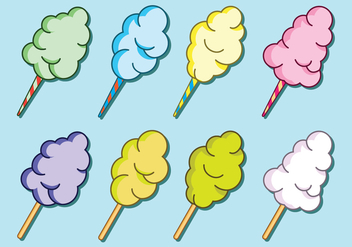 Candy Floss Vector Icons Set - Kostenloses vector #443575
