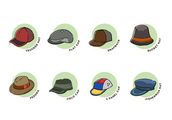 Hats Vector Collection - бесплатный vector #443975