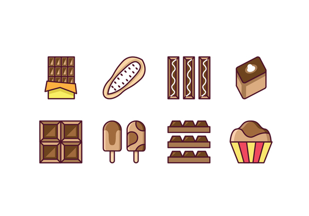 Free Chocolate Icon Set - Kostenloses vector #444695